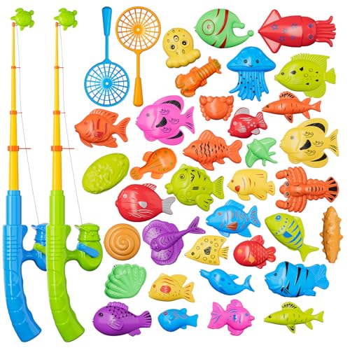 Magnetic Fishing Pool Toys Game for Kids Toddlers (35 Count)