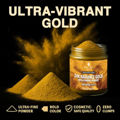 24K Radiance Gold Mica Powder 2 oz