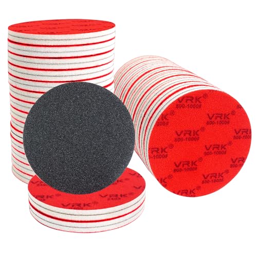 24 PCS 5 Inch Hook and Loop Sanding Sponge Discs Set 180 to 2000 Grit (24 Count)