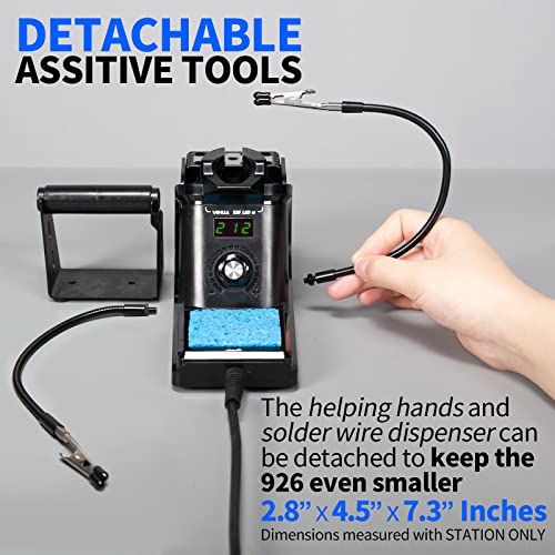 926 III 60W Digital Display Soldering Iron Station Kit w 2 Helping Hands