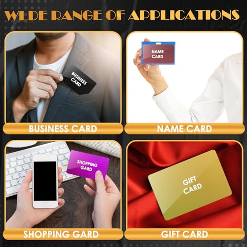 100 Pcs Metal Business Cards Aluminum Laser Engraving Blanks