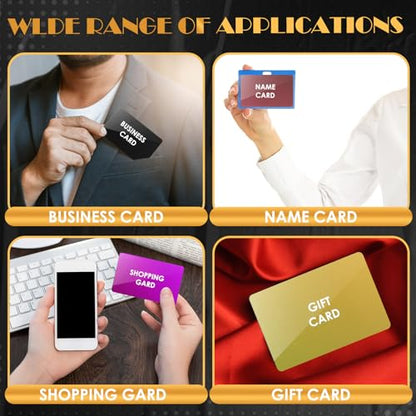 100 Pcs Metal Business Cards Aluminum Laser Engraving Blanks