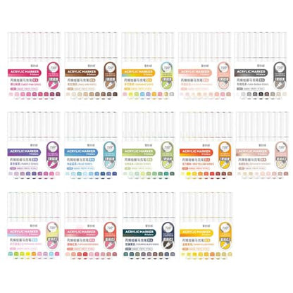 Acrylic Paint Markers 126 Colors Brush Tip (126 Count)