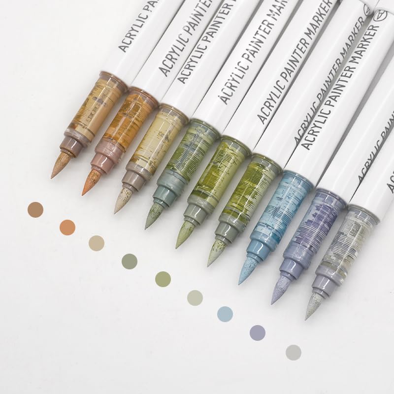 Water Based Acrylic Paint Markers (9 Count)