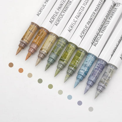 Water Based Acrylic Paint Markers (9 Count)