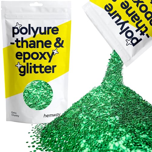 Resin Glitter Emerald Green 100g Extra Chunky (3.5274 Ounce)