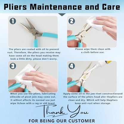 4 Pack Jewelry Pliers Set