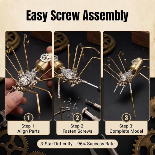 Retro Steampunk Mechanical Insect Craft