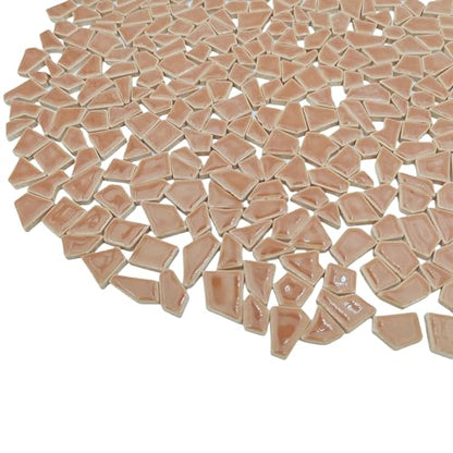 1.1LB Irregular Ceramics Mosaic Tiles (350 Count)