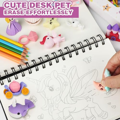 Erasers Set for Kids (16 Count)