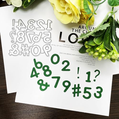 Letters and Number Metal Cutting Dies for Card Making
