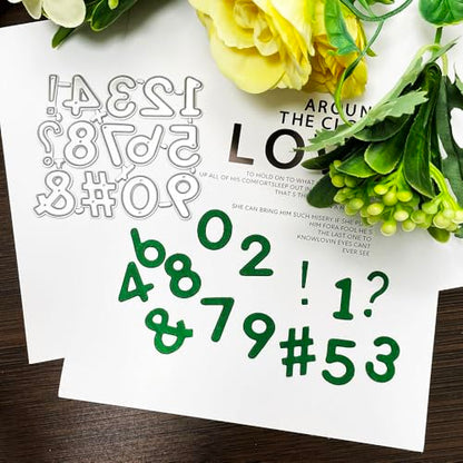Letters and Number Metal Cutting Dies for Card Making