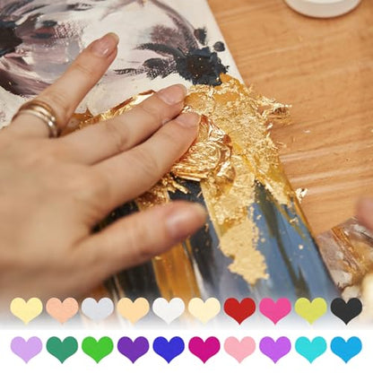 Gold Leaf Sheets for Art 3.7" x 3.4"