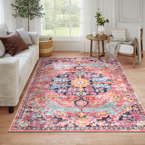 Reine 6x9 Area Rugs Machine Washable Area Rugs for Living Room