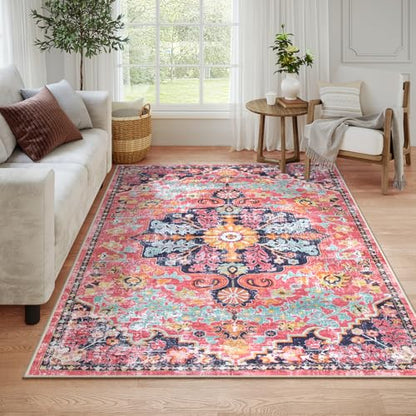 Reine 6x9 Area Rugs Machine Washable Area Rugs for Living Room