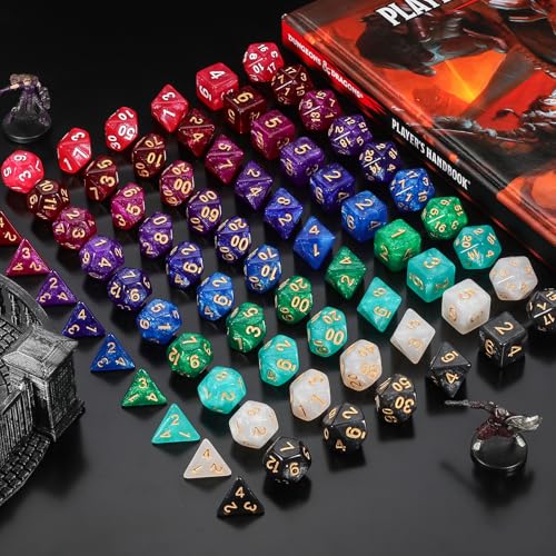 10 Sets Polyhedral Dice (70 Count)