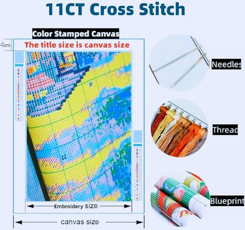 Stamped Cross Stitch Kits for Beginners