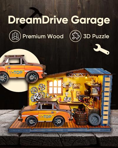 DIY Miniature House Kit Dollhouse Kit for Adults to Build Mini Garage