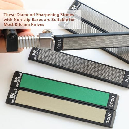 RUIXIN PRO 8 Pcs Diamond Knife Sharpening Stones for RUIXIN PRO RX (8 Count)