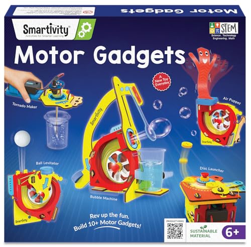 10-in-1 Motor Powered Gadgets Kit for Kids 6-12