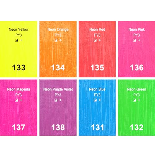 Neon Acrylic Paint Set (5.68 Fl Oz)