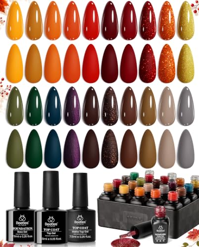Beetles Fall Gel Nail Polish Set (4.15 Fl Oz)