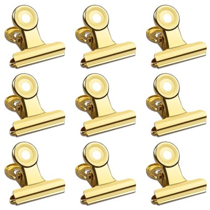 30 Pack Small Bull Clips 1.22 Inch Mini Metal Hinge Clips (30 Count)
