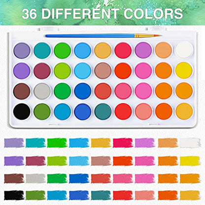 65 Pieces Watercolor Paint Set for Adults Artists