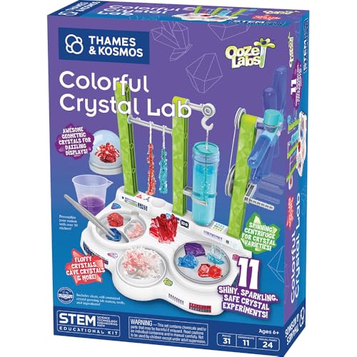 Ooze Labs Colorful Crystal Lab STEM Experiment Kit & Lab Setup