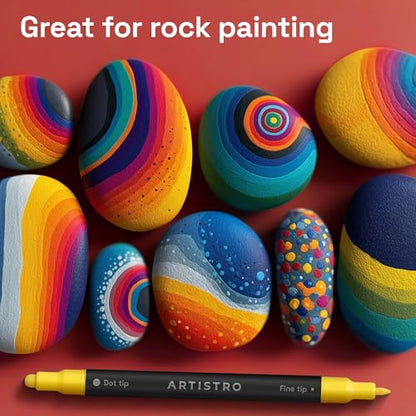 Dual Tip Acrylic Paint Marker Pens (72 Count)