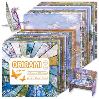 Monet Patterned Origami Paper (50 Count)