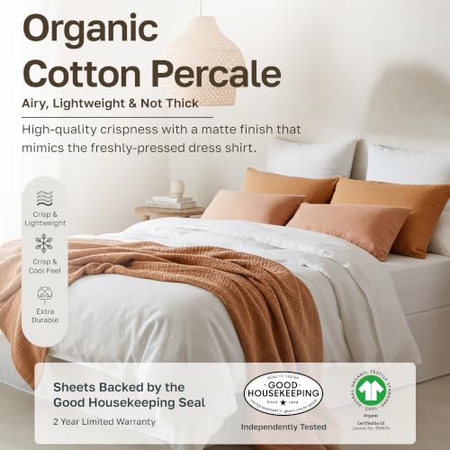 Organic Cotton Twin Size Bed Sheet Set