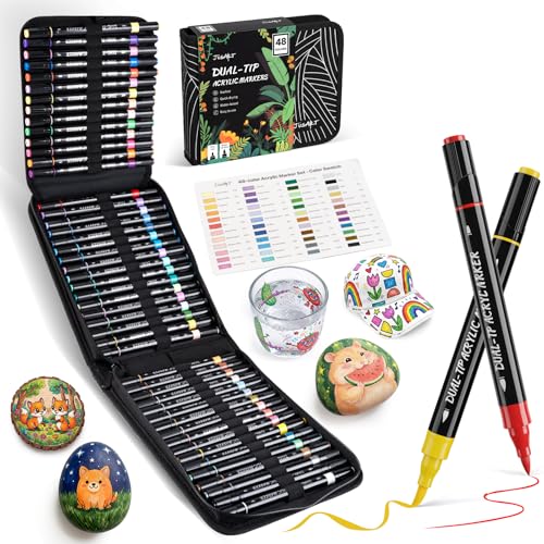 Acrylic Paint Markers 48 Colors