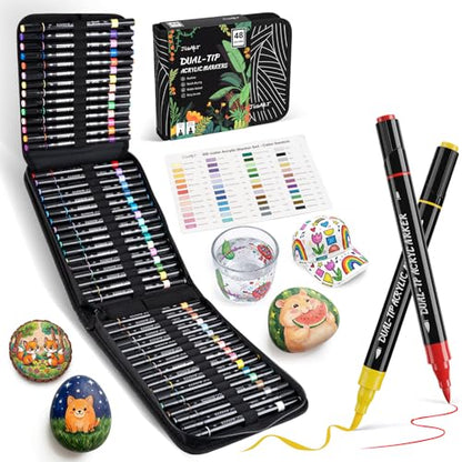 Acrylic Paint Markers 48 Colors