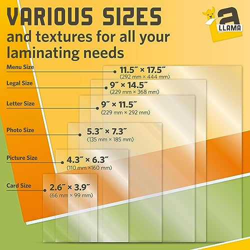 50 Pack Thermal Laminating Pouches 9” x 14.5” (30 Count)