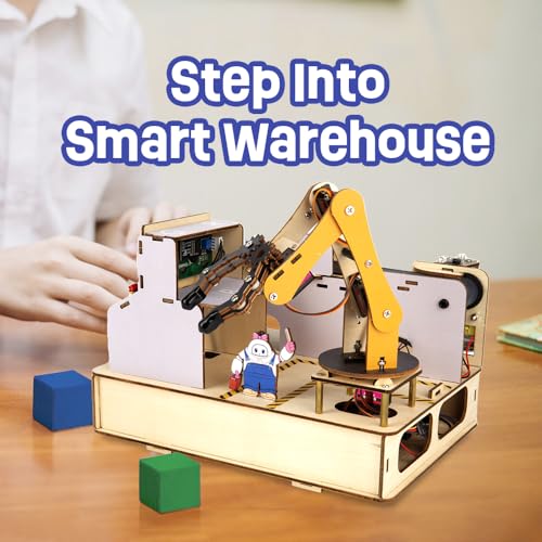 3-in-1 ESP32 IoT Control Smart Factory Starter Kit, Electronics Programming Kit Compatible with Arduino Scratch Online Tutorials, School DIY Education Solution Series STEAM Set for Teens 12+