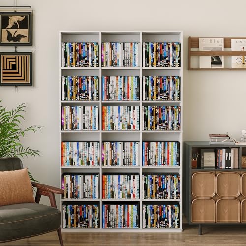 DVD Storage Shelf with Adjustable Shelves (24 Count)