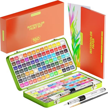 Watercolor Paint Set 160 Colors