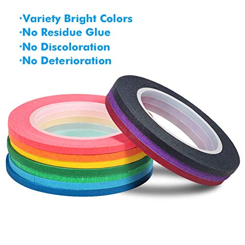 10 Rolls 1 8” Whiteboard Pinstripe Tape Dry Erase Board Tape Line Thin Striping Graphic Chart Art Tape Grid Lining Tape for White Board (426 Foot)