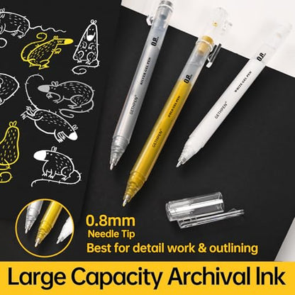 White Gel Pens (3 Count)