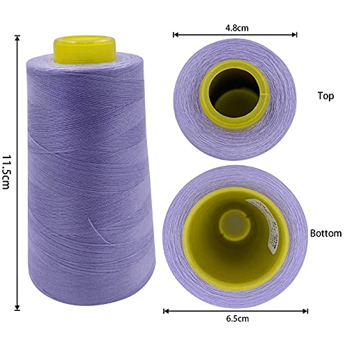 4 Cones of 3000 Yards Each Spool Thread for All Purpose (36000 Foot)