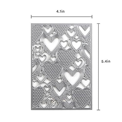 Love Heart Background Frame Cutting Dies