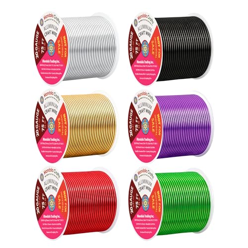 20 GA Silver Black Red Assorted Anodized Aluminum Craft Wire