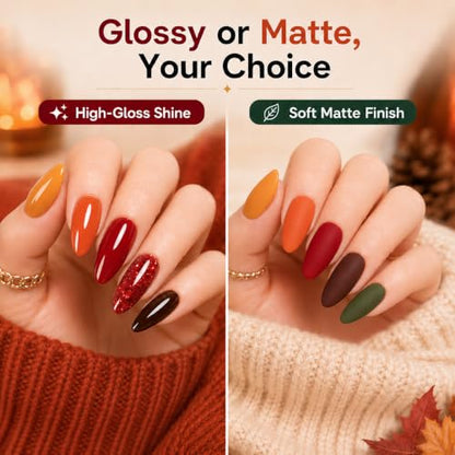 Beetles Fall Gel Nail Polish Set (4.15 Fl Oz)