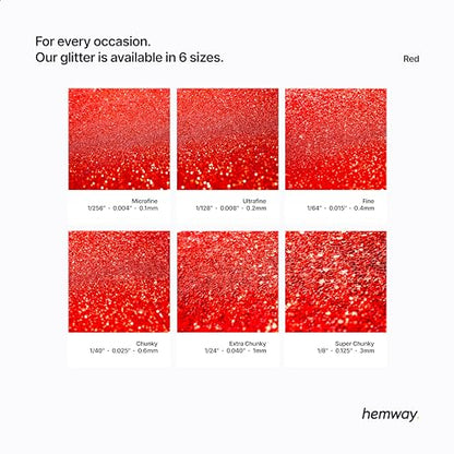 Resin Glitter Red 100g Extra Chunky Polyurethane & Epoxy Glitter (3.5 Ounce)