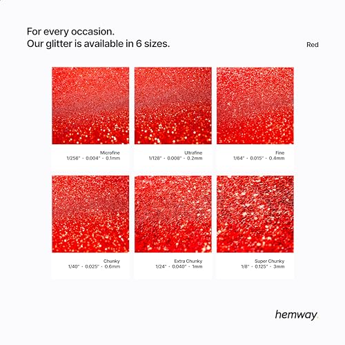 Craft Glitter Red 100g Microfine Glitter (100 grams)