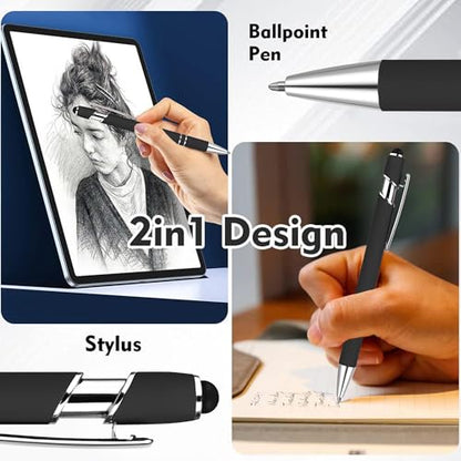 12 PCS 2 in 1 Stylus Ballpoint Pen with Stylus Tip (12 Count)