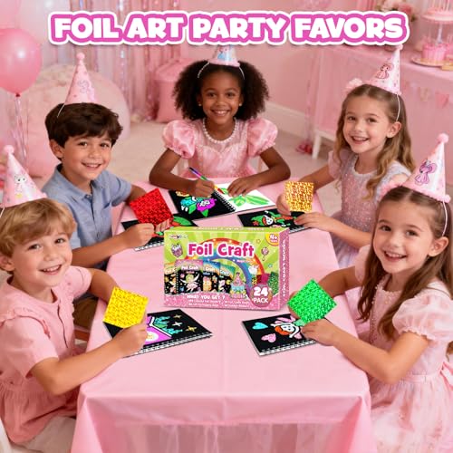Foil Art Party Favors for Kids (24 Count)