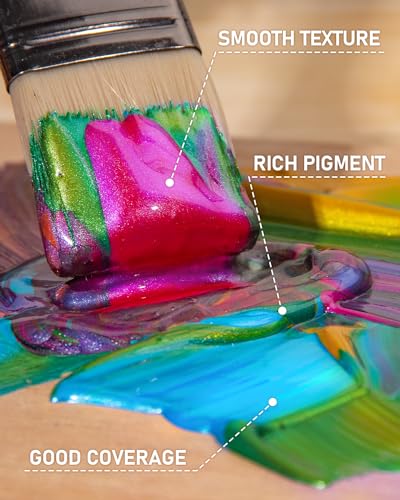 Iridescent Pink Acrylic Paint (8.45 Fl Oz)
