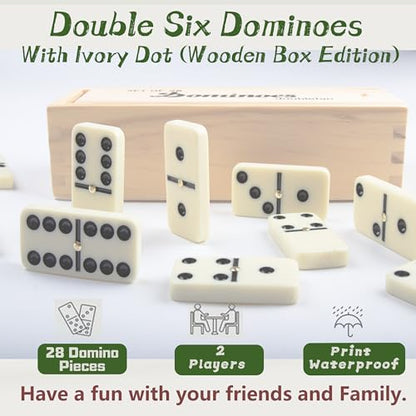 Double Six Dominoes Set for Adults